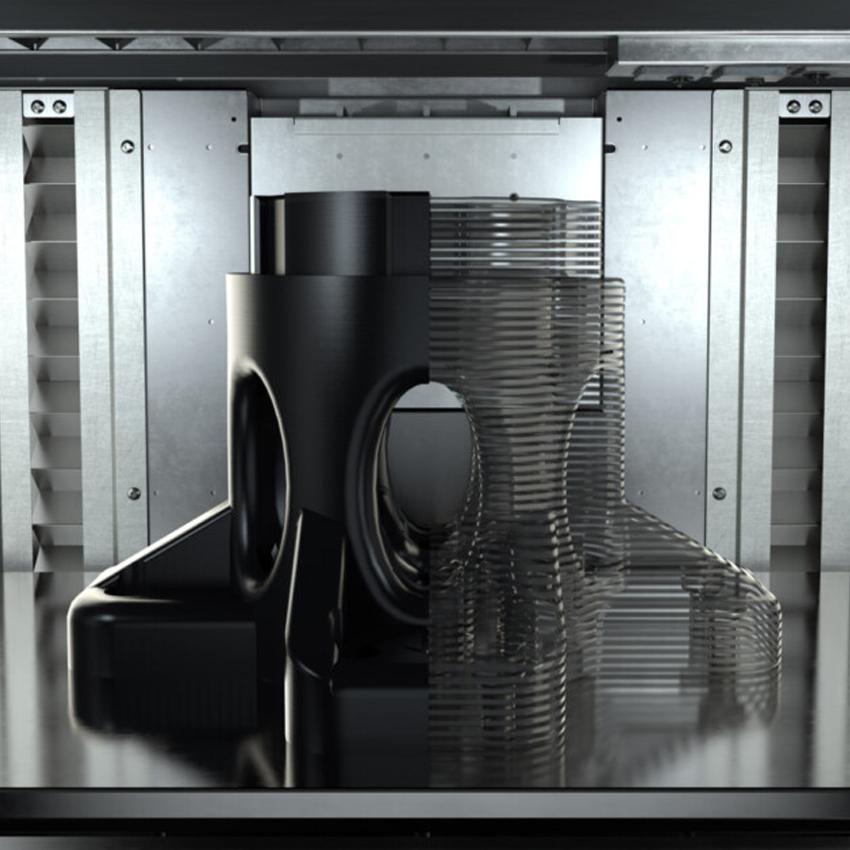 Markforged FX20 3D-Drucker Bauteil in Baukammer