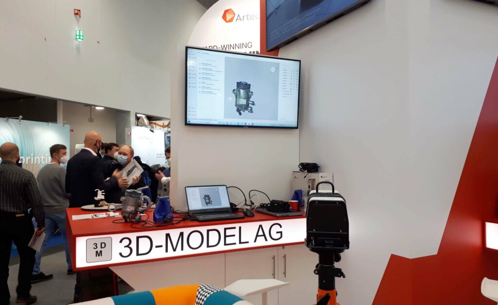 Formnext 2021 Messe Frankfurt Standbereich 3D-MODEL bei Artec 3D