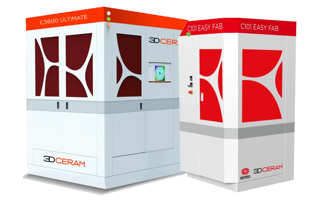 3DCERAM 3D-Drucker: C3600 ULTIMATE und C101 EASY FAB