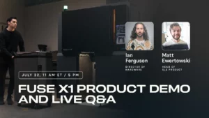 Fuse X1 Live-Produktdemo und Q&A Banner